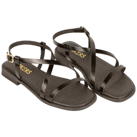 Sandalia Piel Tiras Finas Plantilla Gel Plana Wikers T 162835