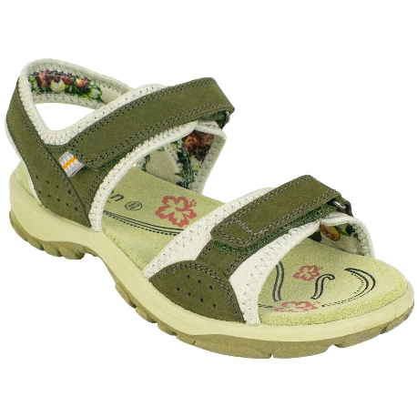 Sandalia Trekking Mujer Plana Piel Verde St. Gallen Genil 
