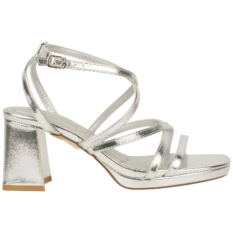 Sandalias Tacón Ancho y Plataforma Tiras Finas Buonarotti BL-5725 V