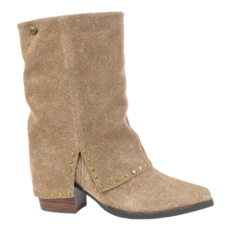 Botas de Media Caña Estilo Western con Polaina y Tachuelas - Top3 SS24719