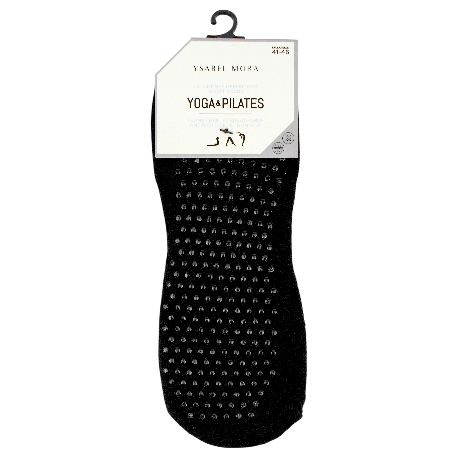 Calcetín Deportivo Antideslizantes Negro para Hombre Yoga y Pilates Ysabel Mora 17392