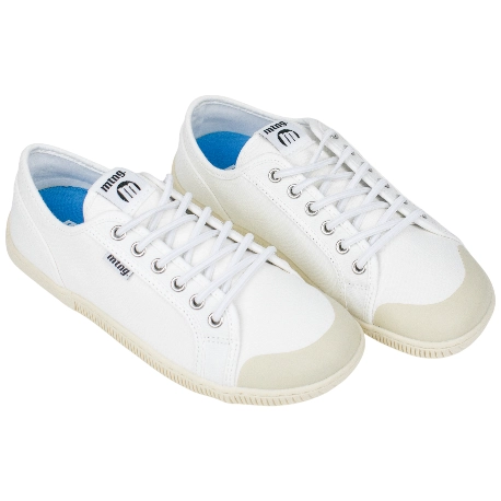 Zapatilla Lona Blanca Barefoot Mujer Mustang Free ARIA 60944