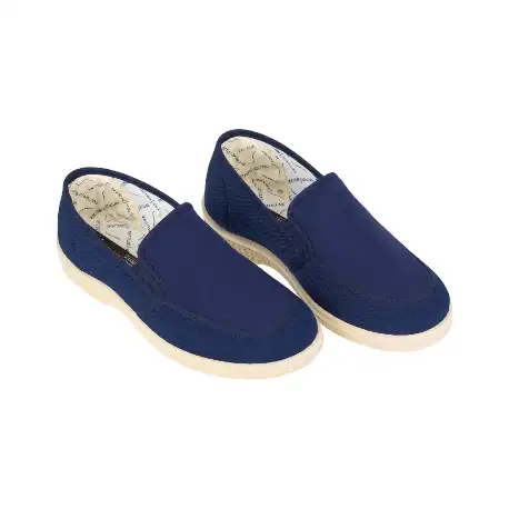 Zapatillas de casa y calle para hombre cerradas azul marino con elásticos