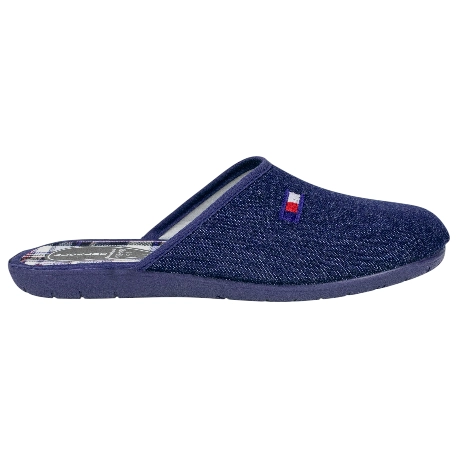 Zapatilla Hombre Descalza Azul Marino Goma Plana Alcalde 40012