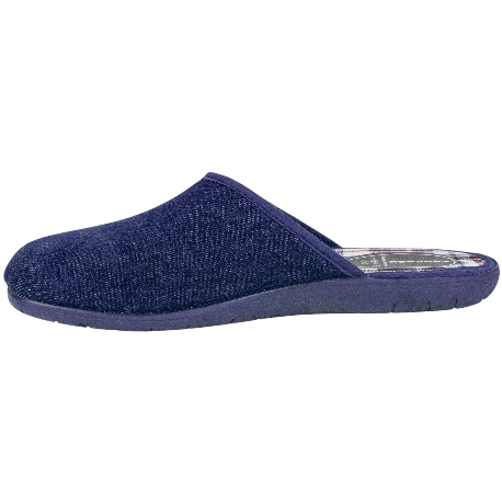 Zapatilla Hombre Descalza Azul Marino Goma Plana Alcalde 40012
