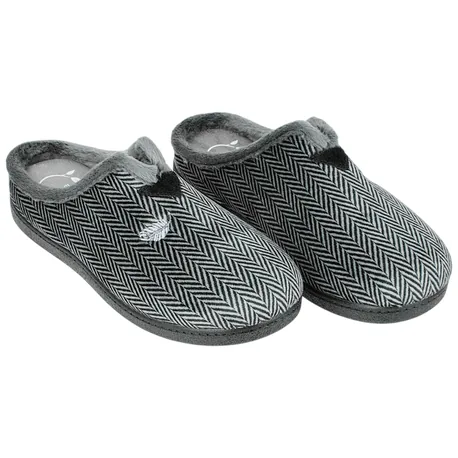 Zapatilla Casa Hombre Invierno Descalza Plana Espiga Eco-Flex 12028