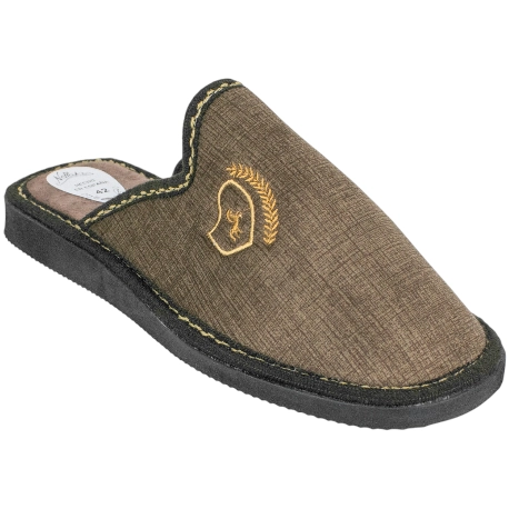 Zapatillas de casa de invierno para hombre abiertas azules