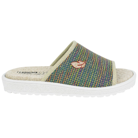 Zapatilla Descalza Pinki Casa Azul Indigo Plana Plumaflex 80073