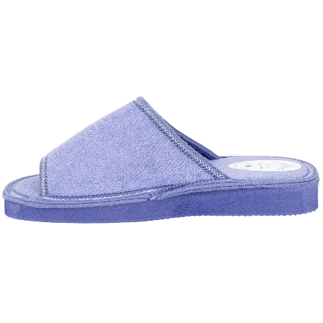 Zapatilla Casa Mujer Verano Abierta Toalla Nellakis 170 Azul