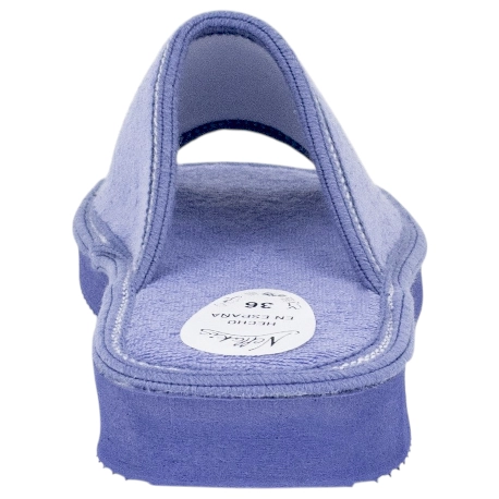 Zapatilla Casa Mujer Verano Abierta Toalla Nellakis 170 Azul