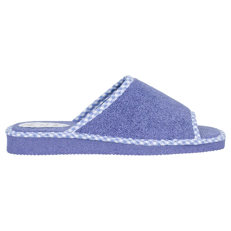 Zapatilla Casa Mujer Verano Abierta Rizo Nellakis 171 Azul