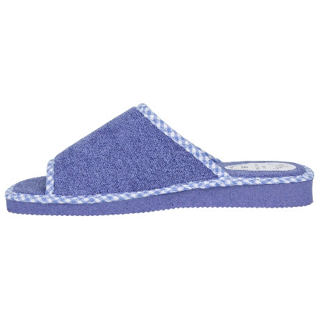 Zapatilla Casa Mujer Verano Abierta Rizo Nellakis 171 Azul