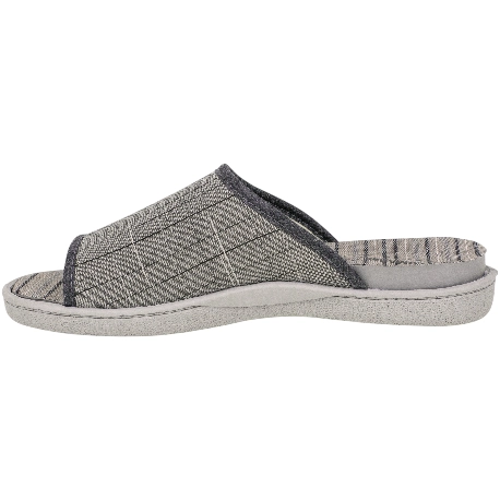 Zapatilla Plumaflex Descalza Pinki Gris Bordado Plana Plumaflex 12452