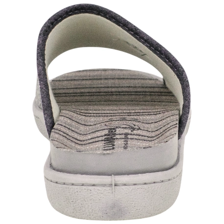 Zapatilla Plumaflex Descalza Pinki Gris Bordado Plana Plumaflex 12452
