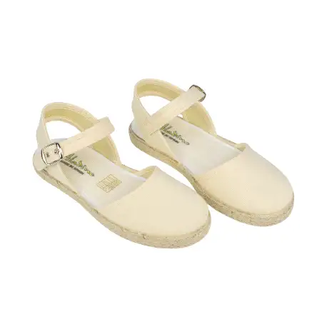 Alpargatas Planas Beige con pulsera - Aladino 764