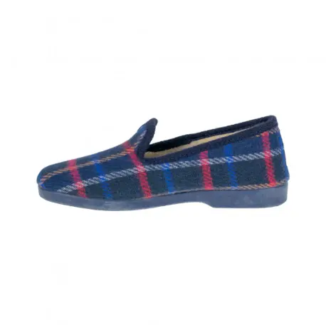 Zapatillas de Andar por Casa Mujer Invierno Cerradas Estampado a Cuadros Modelo 101