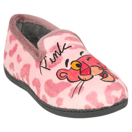 Zapatillas de casa cerradas de la Pantera Rosa para mujer Plumaflex 12043