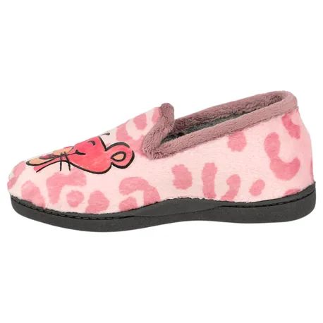Zapatillas de casa cerradas de la Pantera Rosa para mujer Plumaflex 12043