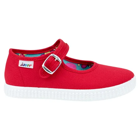 Zapatilla de Lona Plana Hebilla Niños Javer 62