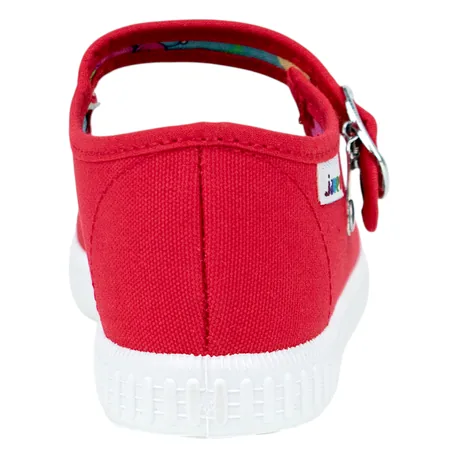 Zapatilla de Lona Plana Hebilla Niños Javer 62