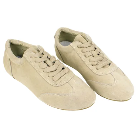Zapatilla Casual Piel Serraje Cordones Plana Buonarotti 3359