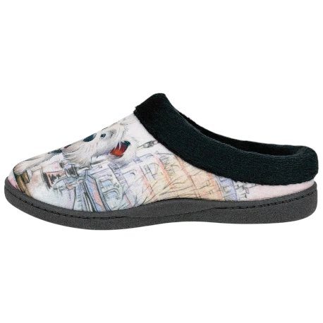 Zapatilla Plumaflex Mujer Descalza Plana Estampado Perro Feliz 12213