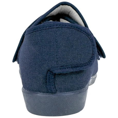 Zapatilla Ancho Ortopédico Velcro Plana Azul Marino Doctor Cutillas 10187C