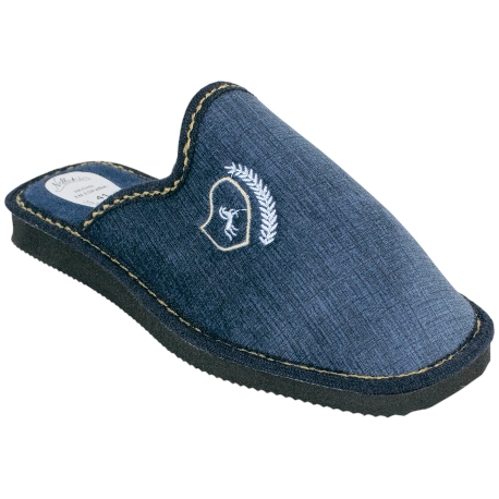 Zapatillas de casa de invierno para hombre abiertas marrones