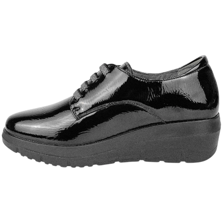 Zapato Charol con Cuña Media y Plataforma Mysoft 25M586