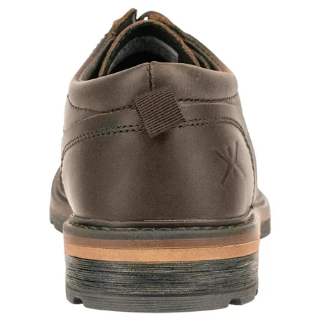 Zapato Piel Engrasada Marrón Chocolate Membrana Impermeable Plano Renature COMUNAL 04