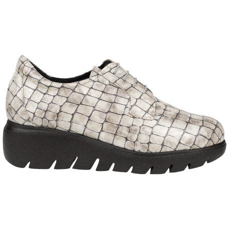 Zapato Piel Charol Gris Plantilla Extraíble Doctor Cutillas 89553