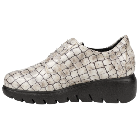 Zapato Piel Charol Gris Plantilla Extraíble Doctor Cutillas 89553