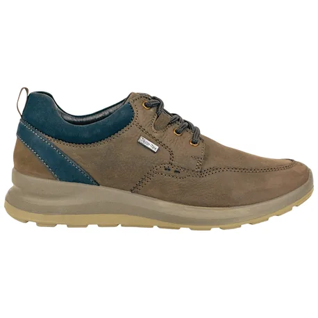 Zapato Nobuck Piel Marrón Chocolate Cordones Waterproof St. Gallent NETO-01