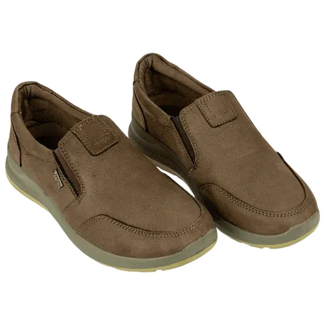 Zapato Piel Nobuck Waterproof Plano Marrón Chocolate St. Gallent NETO-02
