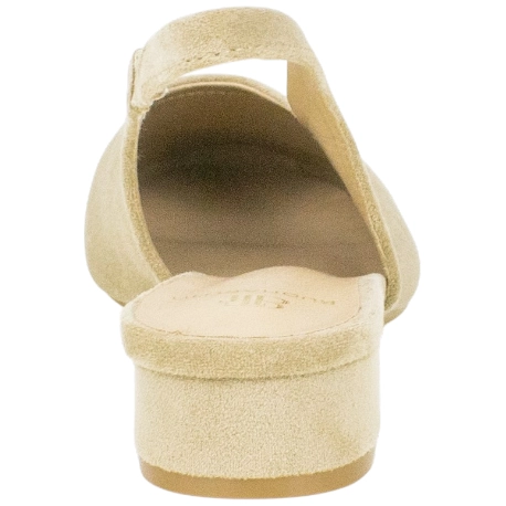 Zapato Salón Destalonado Tacón Bajo Mujer Beis Buonarotti S-5638