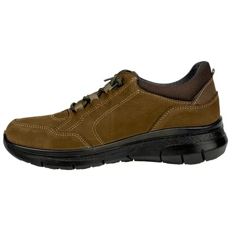 Zapato Waterproof Piel Nobuck Elásticos Plano Luisetti 36123NO-W