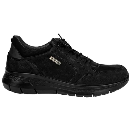 Zapato Waterproof Piel Nobuck Elásticos Plano Luisetti 36123NO-W