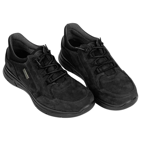 Zapato Waterproof Piel Nobuck Elásticos Plano Luisetti 36123NO-W
