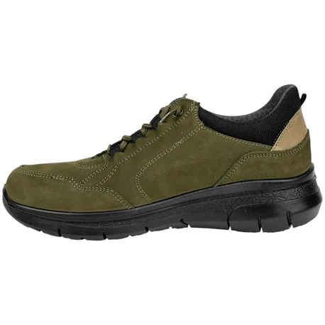 Zapato Waterproof Piel Nobuck Elásticos Plano Luisetti 36123NO-W