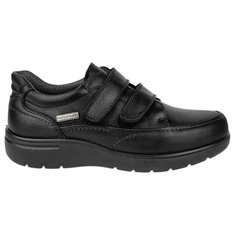 Zapato Waterproof Piel Negro Doble Velcro Luisetti 31022NA-W