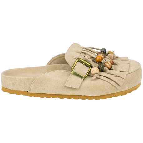 Zueco Bio Plano Flecos y Cuentas Ideal Shoes 9766