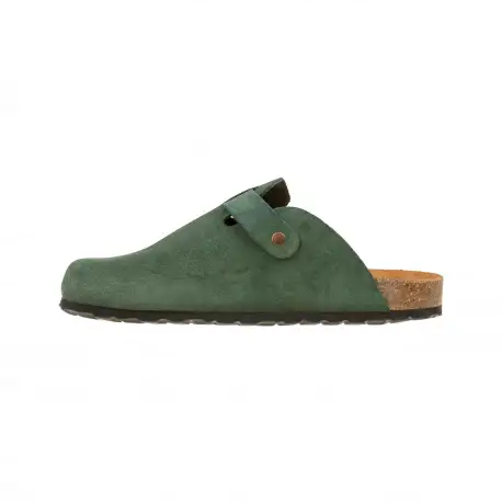 Zuecos de  piel serraje para hombre Autenti con piso bio de corcho - Autenti 355