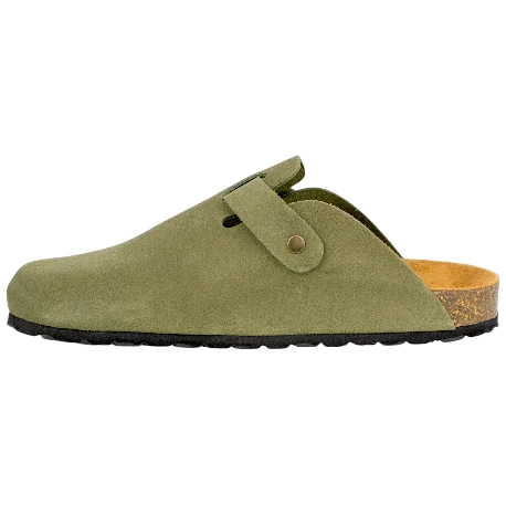 Zuecos de  piel serraje para hombre Autenti con piso bio de corcho - Autenti 355